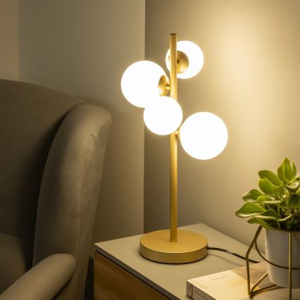 Brilagi - Vetro di ricambio per lampadario, applique e lampada MISTEL, MILLA diametro 8 cm bianco