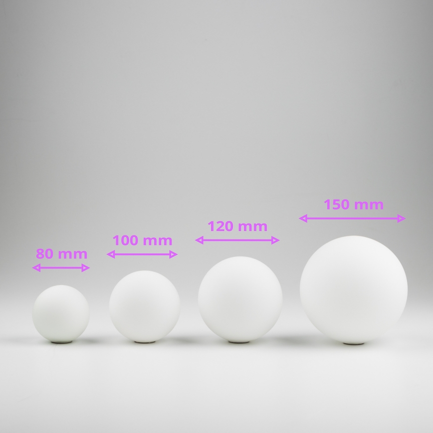 Brilagi - Vetro di ricambio per lampadario, applique e lampada MISTEL, MILLA diametro 8 cm bianco