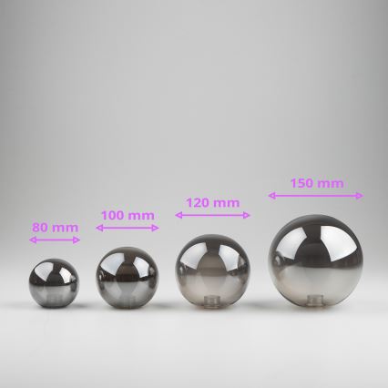 Brilagi - Vetro di ricambio per lampadario, applique e lampada MISTEL, MILLA diametro 8 cm fumé