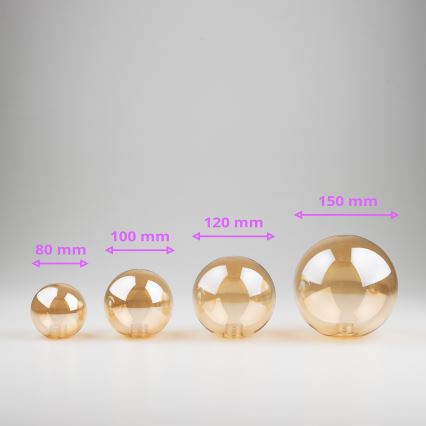 Brilagi - Vetro di ricambio per lampadario, applique e lampada MISTEL, MILLA diametro 8 cm oro