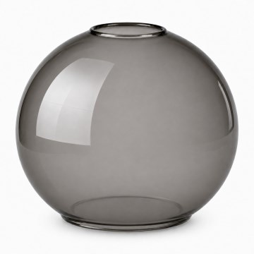 Brilagi - Vetro di ricambio per lampadario DIOR E27 Ø 15 cm, grigio fumé