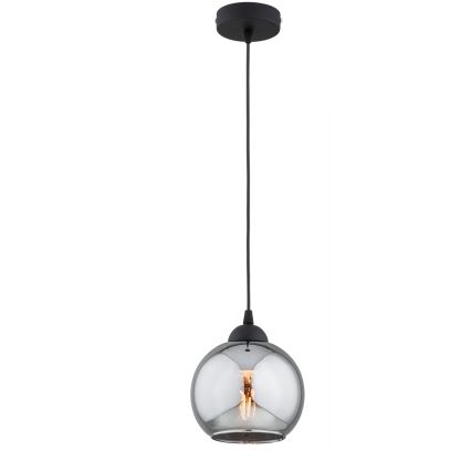 Brilagi - Vetro di ricambio per lampadario DIOR E27 Ø 15 cm, grigio fumé
