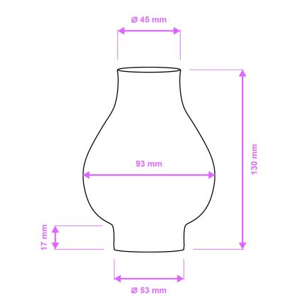 Brilagi - Vetro di ricambio per lampadario e lampada da parete ROATA, VELA, RUSTIC, QUEEN, TIMONA E14 bianco