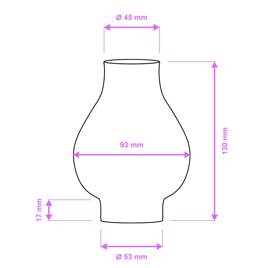 Brilagi - Vetro di ricambio per lampadario e lampada da parete ROATA, VELA, RUSTIC, QUEEN, TIMONA E14 bianco