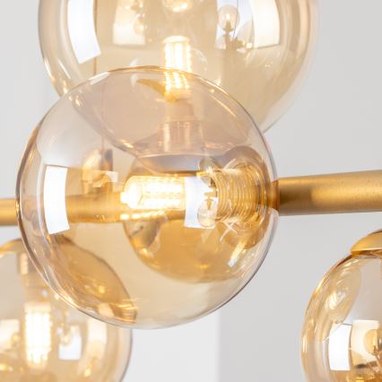 Brilagi - Vetro di ricambio per lampadario, applique e lampada MISTEL, MILLA Ø 12 cm oro