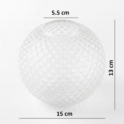 Brilagi - Vetro di ricambio universale STELLA E27 Ø 15 cm trasparente/oro