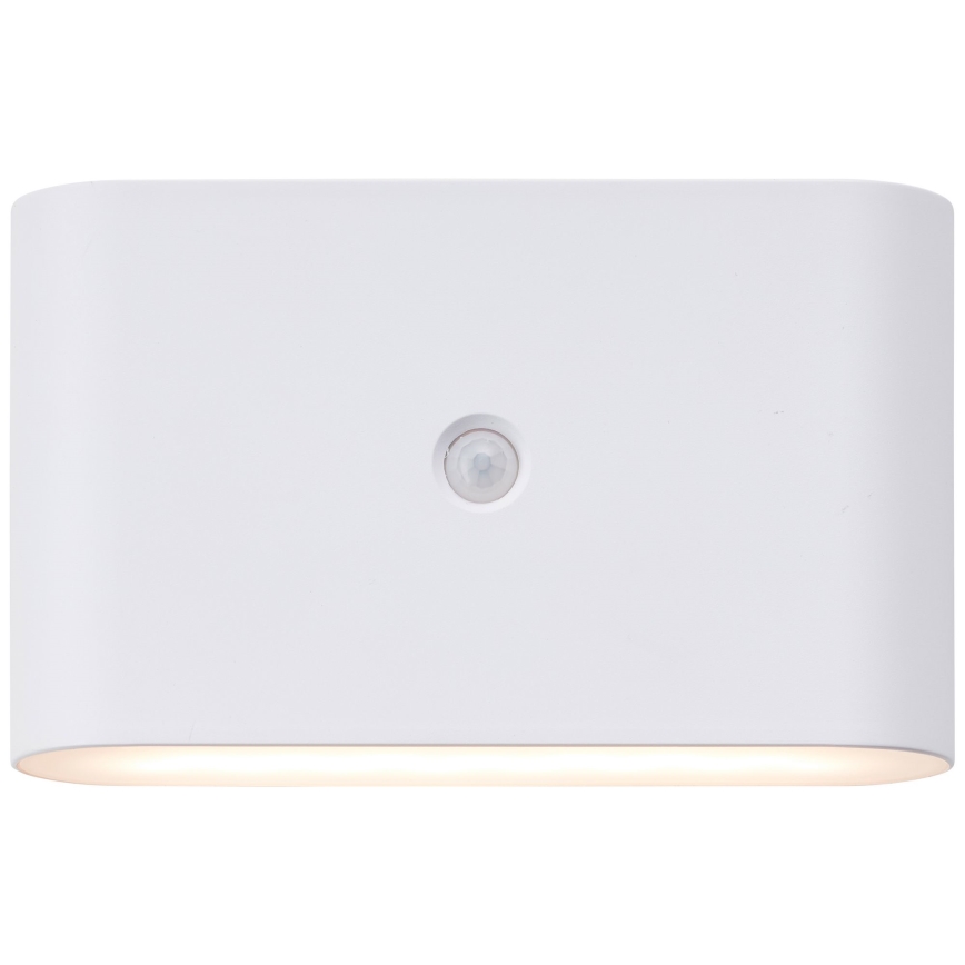 Brillante - LED Applique ricaricabili per esterni con sensore XINO LED/3W/5V 3600 mAh IP44 bianco