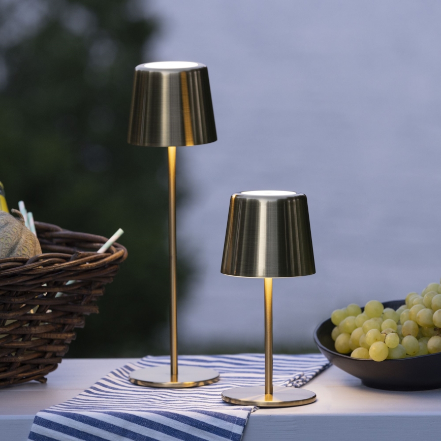 Brillante - Lampada LED touch dimmerabile per esterni XAANA LED/4W/5V 3000/4000/6500K IP44 oro