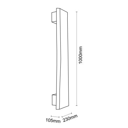 Brilliant - Applique a LED FEINGOLD LED/8,5W/230V pino