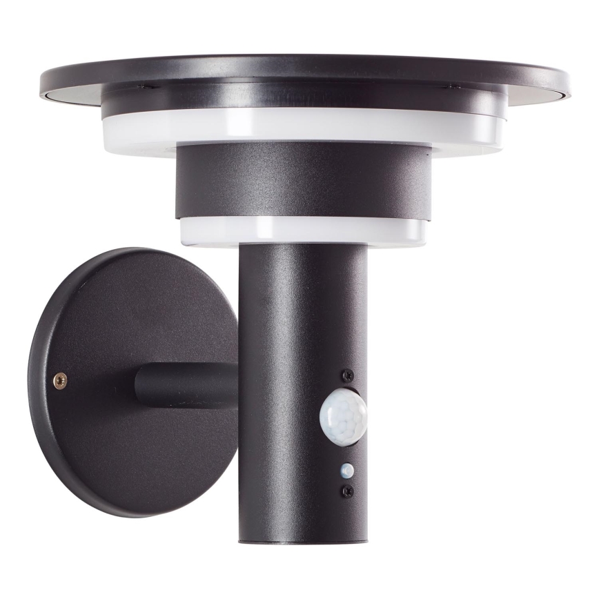 Brilliant - Applique a LED solare con sensore GARVINA LED/3W/3,7V IP44 nero