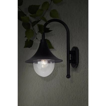Brilliant - Applique da esterno BERNA 1xE27/60W/230V IP44 nero
