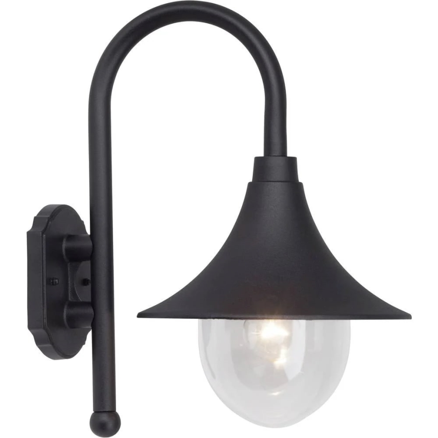 Brilliant - Applique da esterno BERNA 1xE27/60W/230V IP44 nero