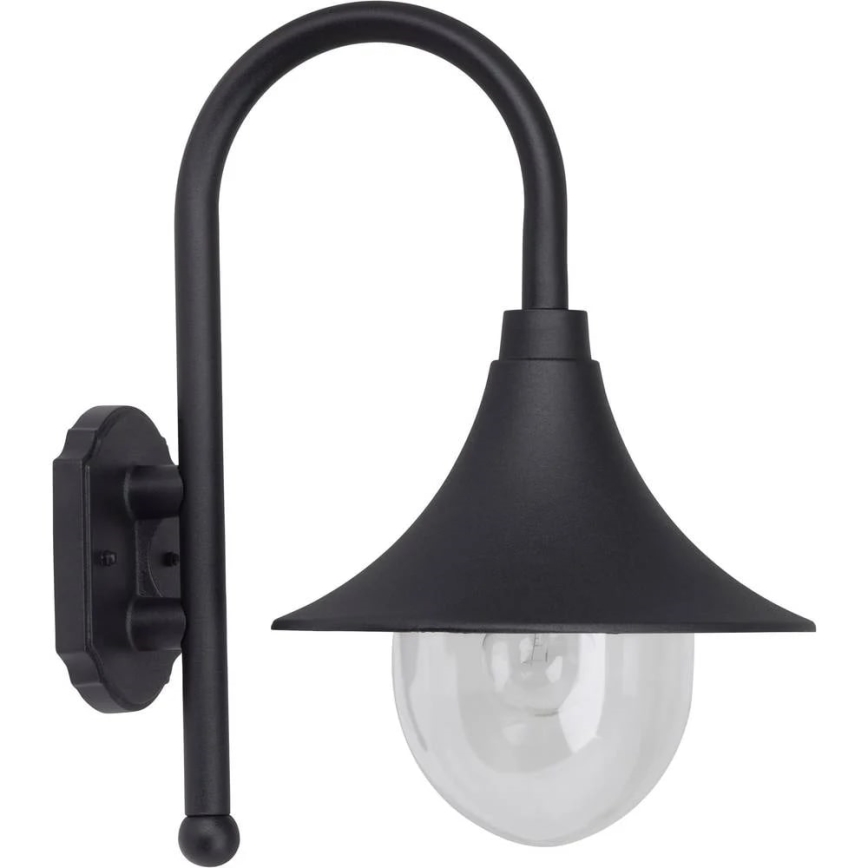Brilliant - Applique da esterno BERNA 1xE27/60W/230V IP44 nero
