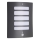 Brilliant - Applique da esterno con sensore di movimento e crepuscolare TODD 1xE27/60W/230V IP44 antracite