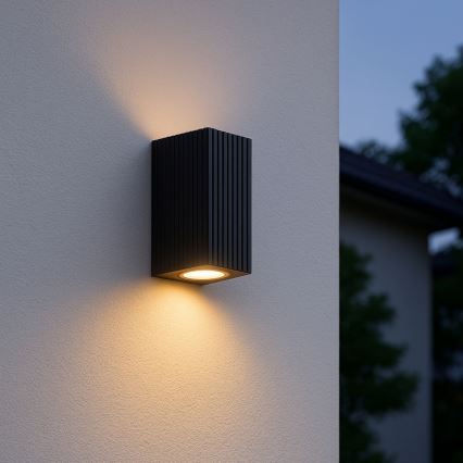 Brilliant - Applique da esterno JELANI 2xGU10/10W/230V IP44 nero