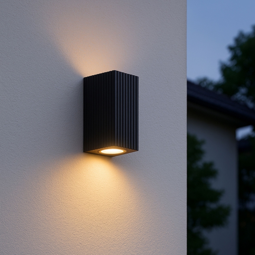 Brilliant - Applique da esterno JELANI 2xGU10/10W/230V IP44 nero