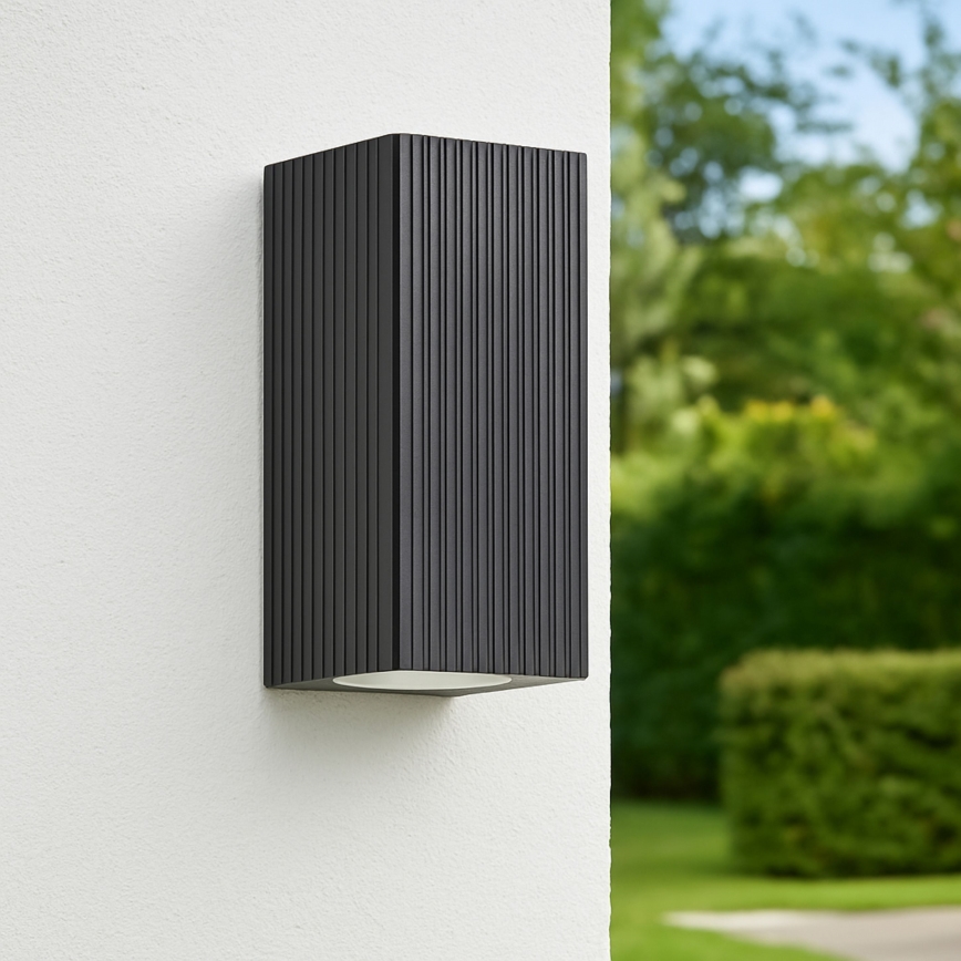 Brilliant - Applique da esterno JELANI 2xGU10/10W/230V IP44 nero