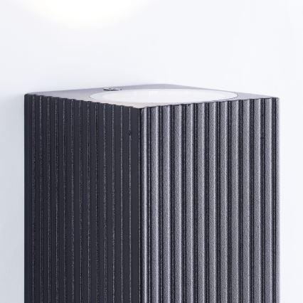 Brilliant - Applique da esterno JELANI 2xGU10/10W/230V IP44 nero