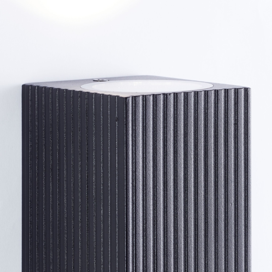 Brilliant - Applique da esterno JELANI 2xGU10/10W/230V IP44 nero