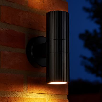 Brilliant - Applique da esterno KEOLA 2xGU10/10W/230V IP44 nero