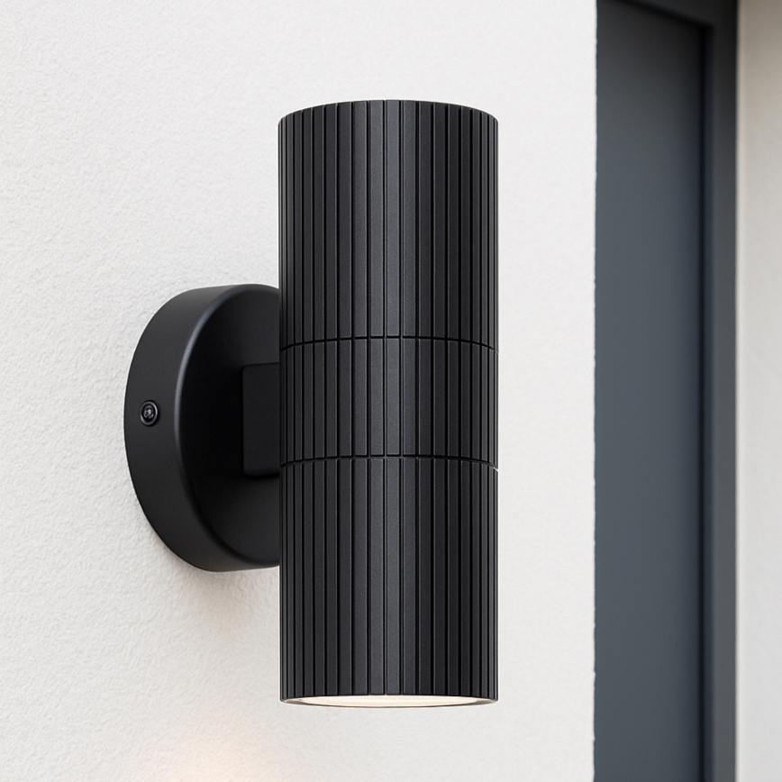 Brilliant - Applique da esterno KEOLA 2xGU10/10W/230V IP44 nero