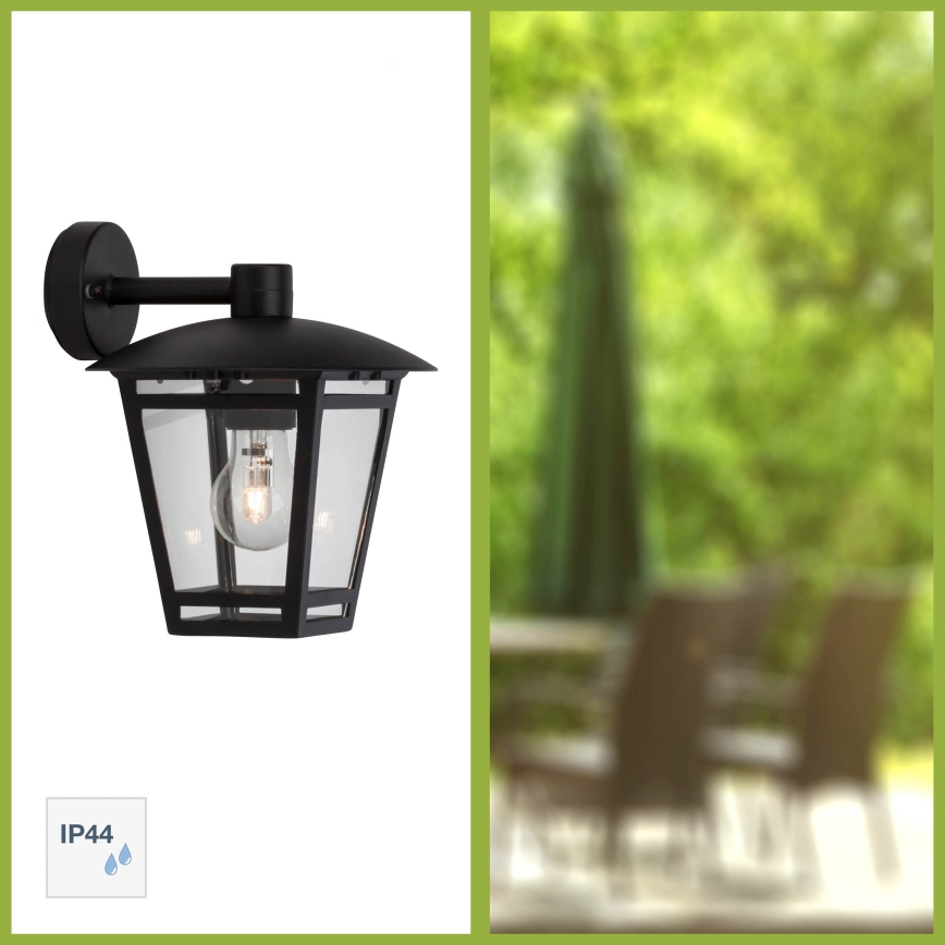 Brilliant - Applique da esterno RILEY 1xE27/40W/230V IP44 nera