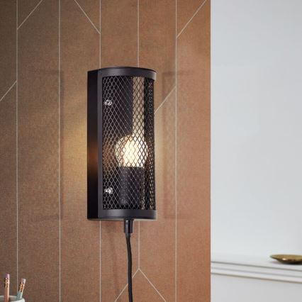 Brilliant - Applique MAZE 1xE27/40W/230V nero