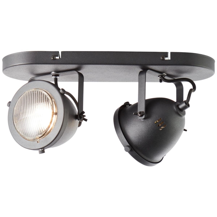 Brilliant - Faretto CARMEN 2xGU10/5W/230V nero