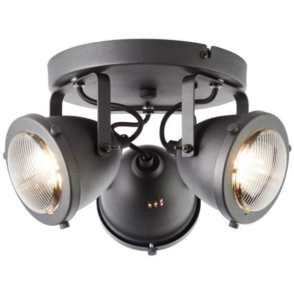 Brilliant - Faretto CARMEN 3xGU10/5W/230V nero
