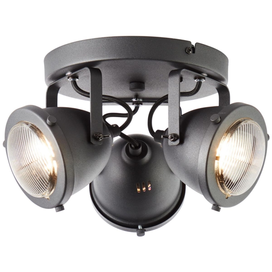 Brilliant - Faretto CARMEN 3xGU10/5W/230V nero
