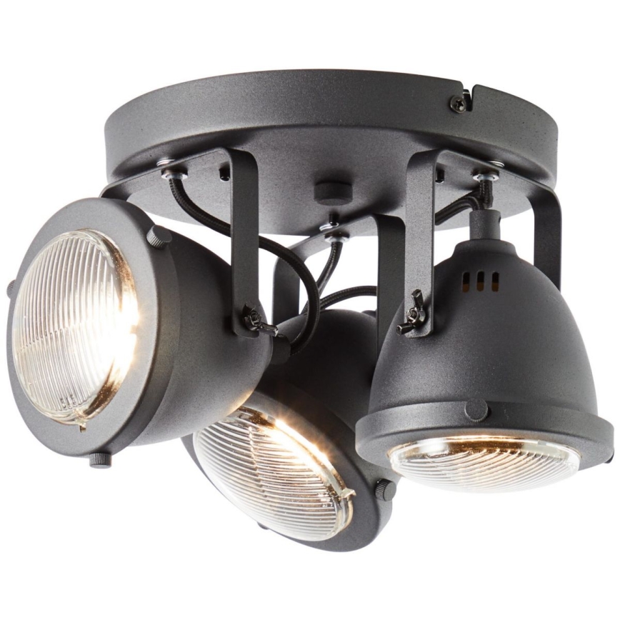 Brilliant - Faretto CARMEN 3xGU10/5W/230V nero