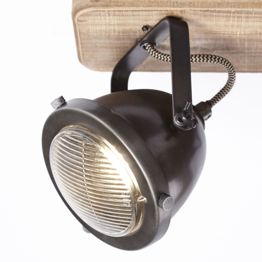 Brilliant - Faretto CARMEN WOOD 3xGU10/5W/230V marrone
