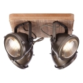 Brilliant - Faretto CARMEN WOOD 4xGU10/5W/230V eucalipto