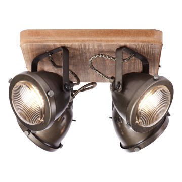 Brilliant - Faretto CARMEN WOOD 4xGU10/5W/230V eucalipto