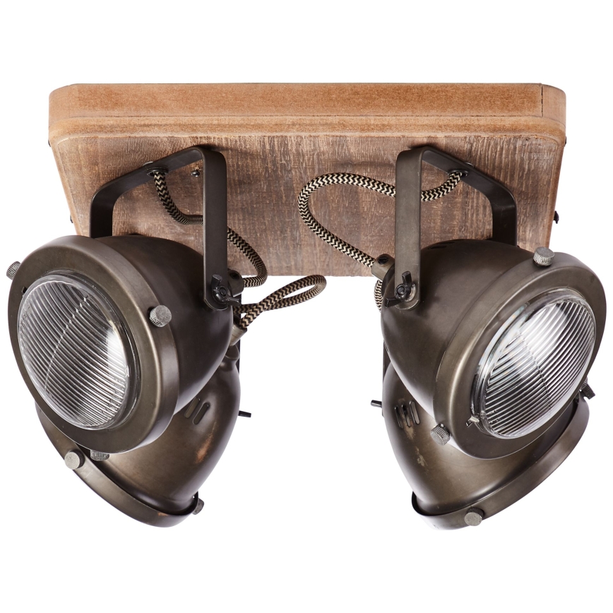Brilliant - Faretto CARMEN WOOD 4xGU10/5W/230V eucalipto