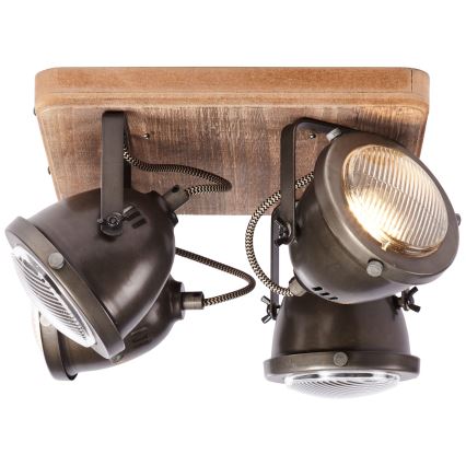 Brilliant - Faretto CARMEN WOOD 4xGU10/5W/230V eucalipto