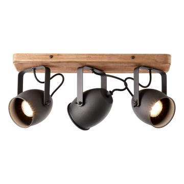 Brilliant - Faretto CROWTON 3xGU10/6W/230V, finitura pino