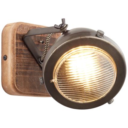 Brilliant - Faretto da parete CARMEN WOOD 1xGU10/5W/230V eucalipto