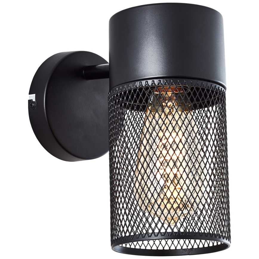 Brilliant - Faretto da parete KAMOLO 1xE27/40W/230V nero