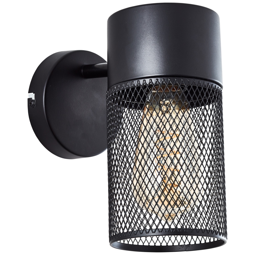 Brilliant - Faretto da parete KAMOLO 1xE27/40W/230V nero