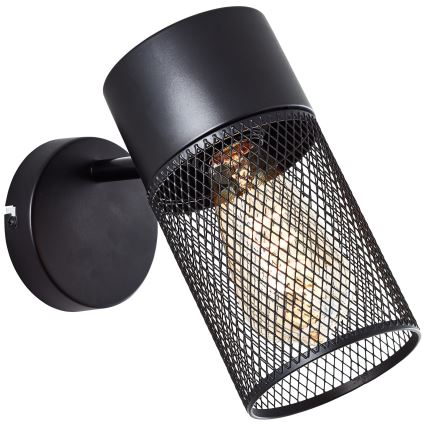 Brilliant - Faretto da parete KAMOLO 1xE27/40W/230V nero