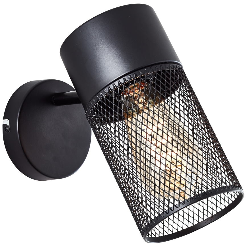Brilliant - Faretto da parete KAMOLO 1xE27/40W/230V nero
