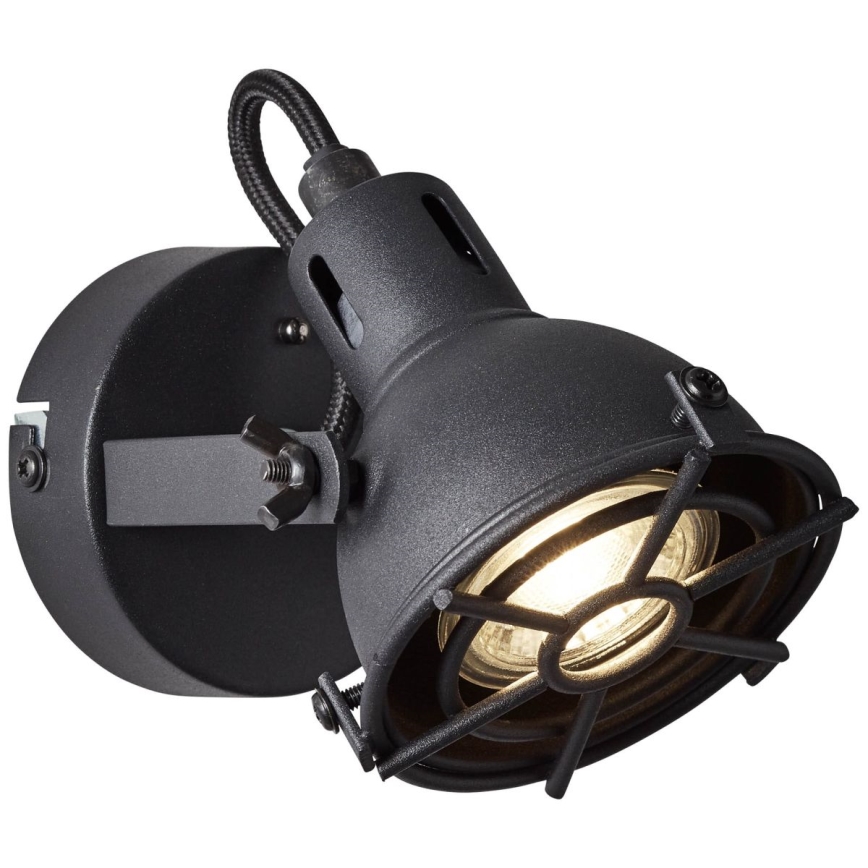 Brilliant - Faretto da parete orientabile JESPER 1xGU10/5W/230V nero