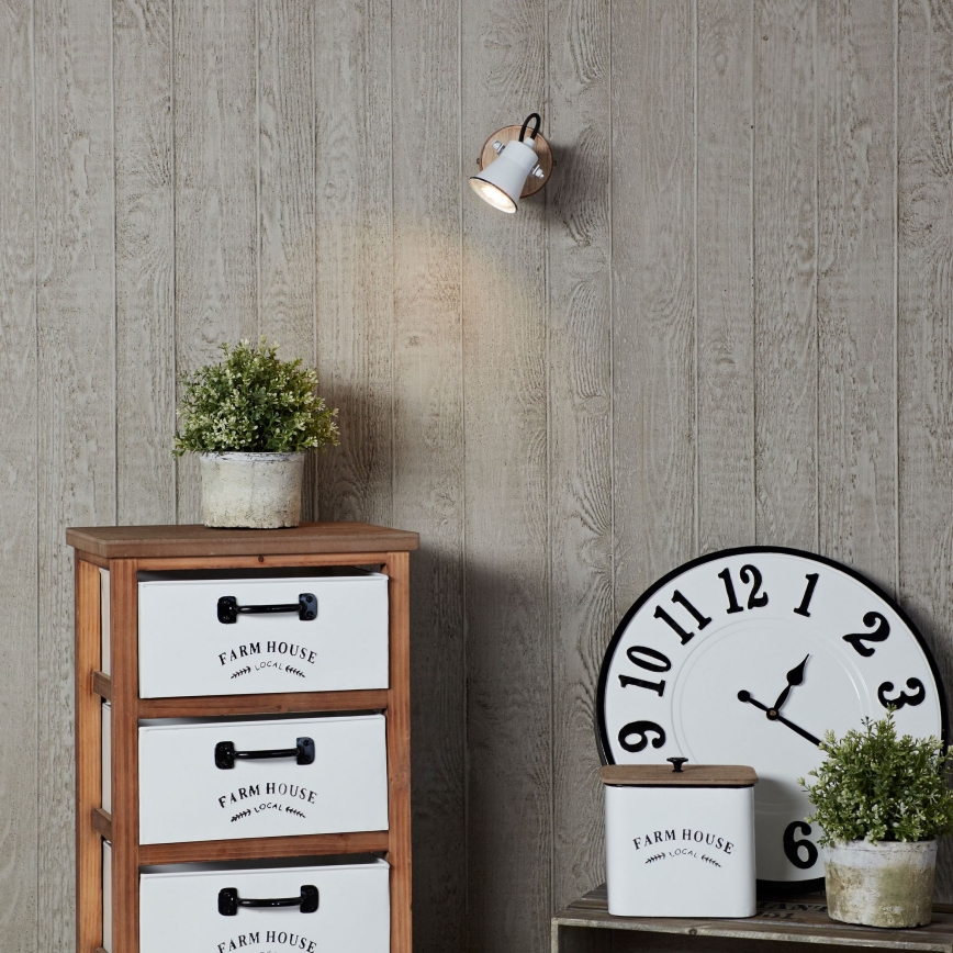 Brilliant - Faretto da parete SEED 1xGU10/5W/230V bianco/beige