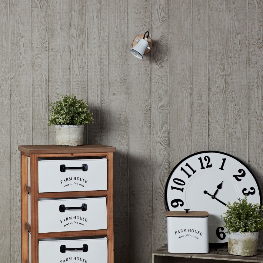 Brilliant - Faretto da parete SEED 1xGU10/5W/230V bianco/beige