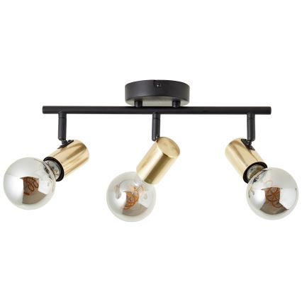 Brilliant - Faretto KERRY 3xE27/40W/230V nero/ottone