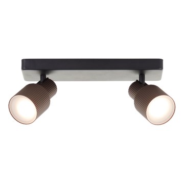 Brilliant - Faretto LED CADIZ 2xGU10/5W/230V bronzo