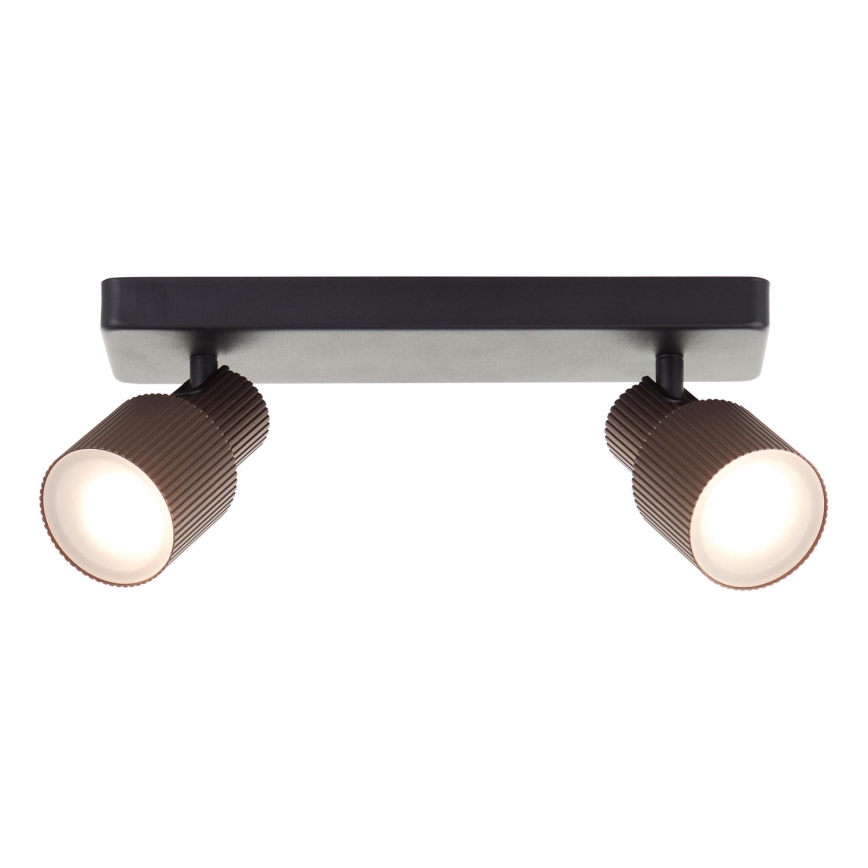Brilliant - Faretto LED CADIZ 2xGU10/5W/230V bronzo