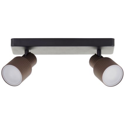 Brilliant - Faretto LED CADIZ 2xGU10/5W/230V bronzo