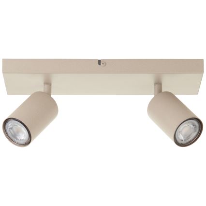Brilliant - Faretto LED JELLO 2xGU10/5W/230V beige